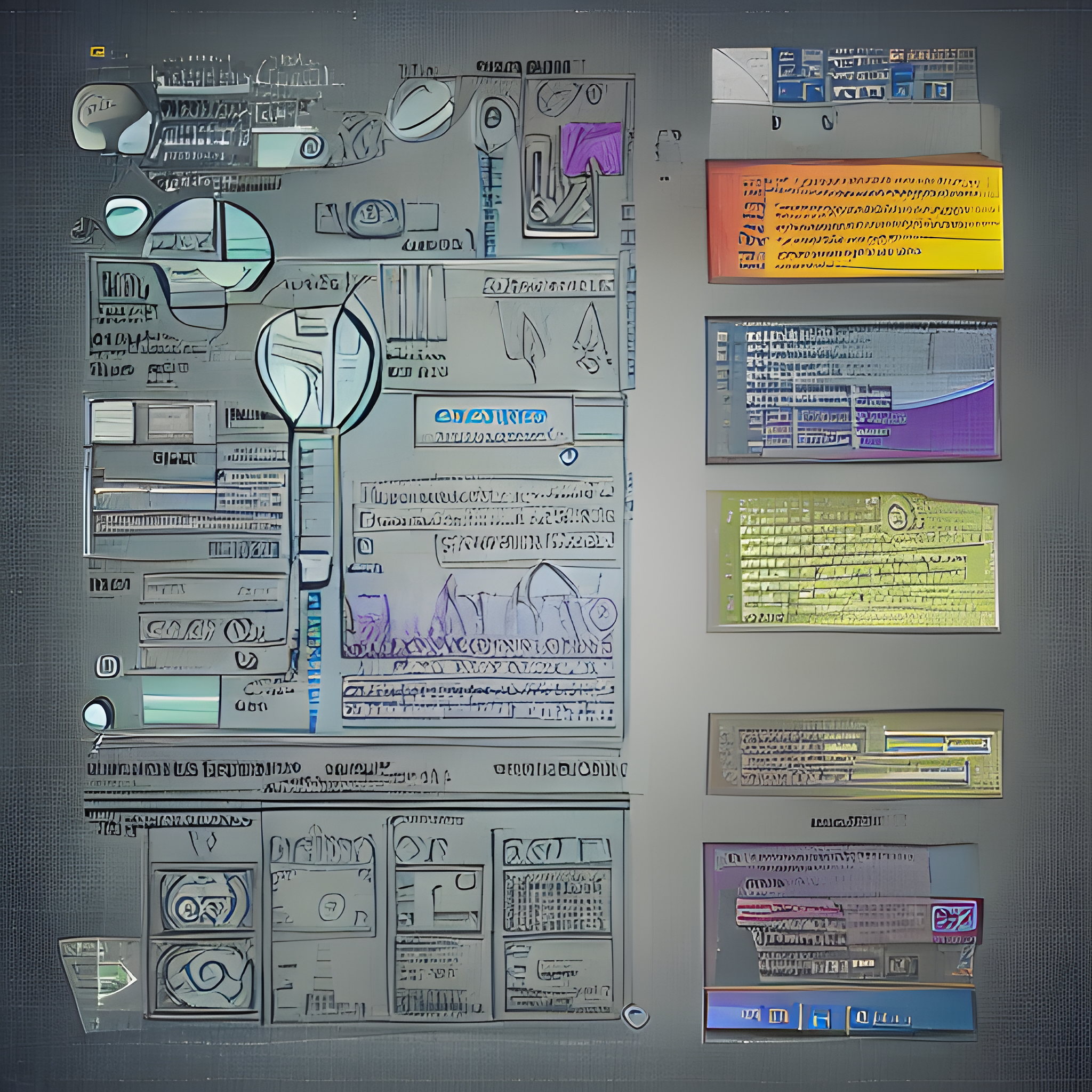 Art picture intelligence design schematics